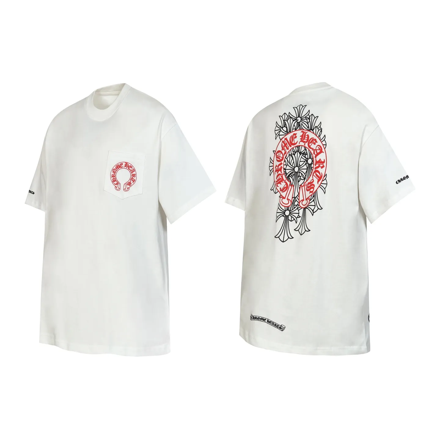 P150 Cross-border model, please do not place an order if you are pursuing quality -Chrome Hearts/Chrome Heart Cross Sanskrit foam printed short-sleeved T-shirt -High weight, high density and high quality. The wool is soft, delicate and skin-friendly. It feels soft and silky. It has excellent warmth and skin-friendly properties.